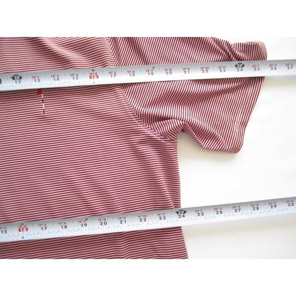 Men's Greyson Stripes Polyester Golf Short Sleeve Shirt Sz XL (MT581) - Picture 5 of 9